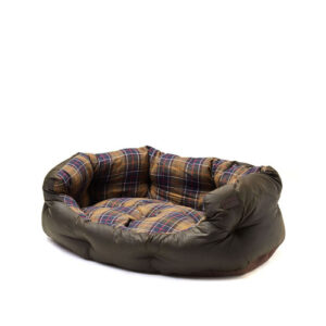 Barbour Wax Cotton Dog Bed in Classic Olive 30″
