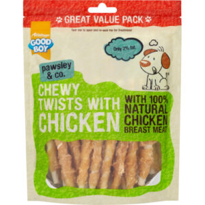 Good Boy Chewy Twists with Chicken Dog Treats 320g x 3 SAVER PACK