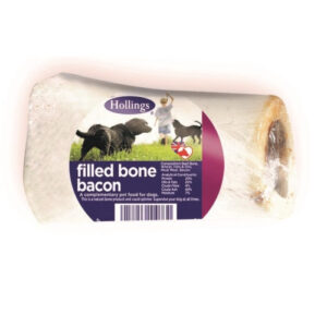 Hollings Filled Bones Dog Treats Bacon x 20 SAVER PACK