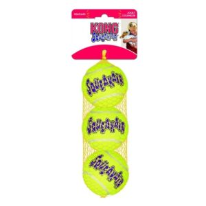 KONG Air Squeaker Tennis Ball Dog Toy Medium 3 pack