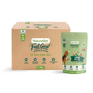 Naturediet Feel Good Lamb with Mint Soft Baked Training Treats for Dogs 100g x 8 SAVER PACK