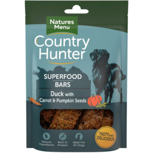Natures Menu Country Hunter Duck with Carrot & Pumpkin Seeds Superfood Bar Dog Treat 100g x 7 SAVER PACK