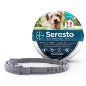 Seresto Flea & Tick Collar for Dogs Small Dogs up to 8kg NFA-D