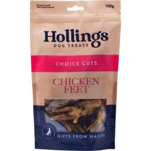 Hollings Chicken Feet Dog Treat Single
