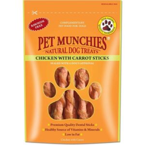 Pet Munchies Chicken with Carrot Dog Treats Single
