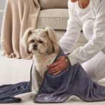 Pack of 2 Super Absorbent Microfibre Pet Fleece Towels – Grey