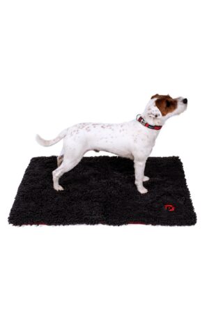 Petface Memory Foam Microfibre Pet Mat – Size: Large – Black