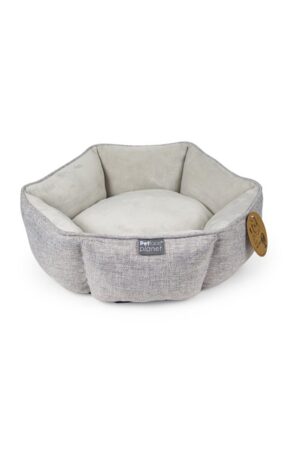 Petface Planet Eco Friendly Dog Bed – Size: M – Grey – Recycled Polyester