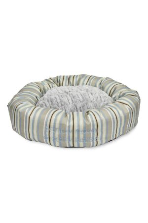 Petface Sandpiper Stripe Round Pet Bed - Size: L - Polyester