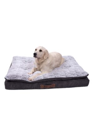 Ultimate Luxury Memory Foam Pet Bed – Size: XL – Grey – Polyester